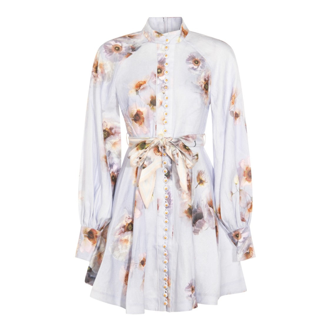 Zimmermann Lilac Cotton Mini Dress