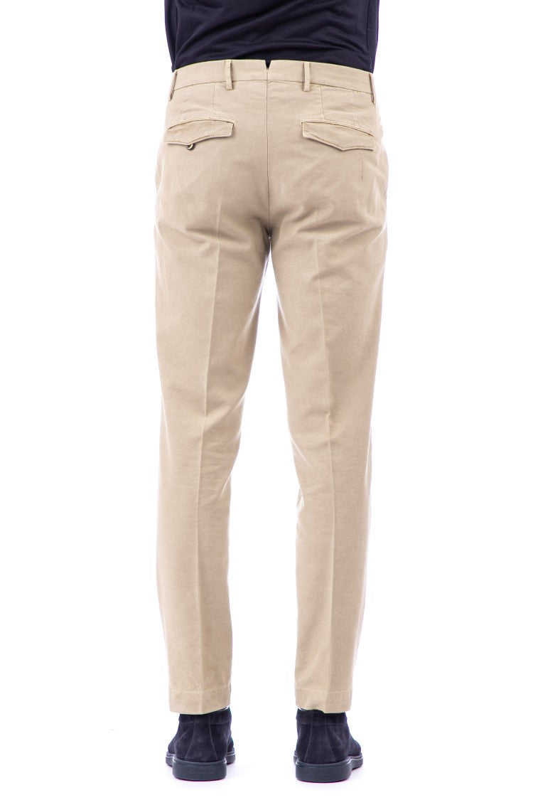 Pt Torino Micro-Structure Cotton-Lyocell Master Fit 1 Pence Trousers