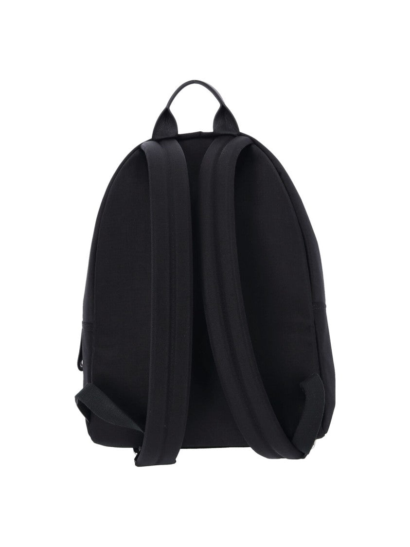 Givenchy Black Cargo Embroidered Logo Canvas Backpack