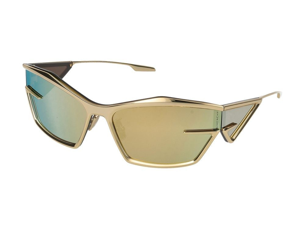 Givenchy Gold Angular Metal Sunglasses