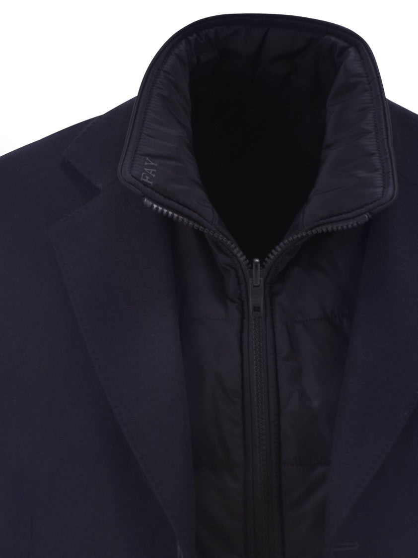 Fay Double Coat With Removable Inner Waistcoat