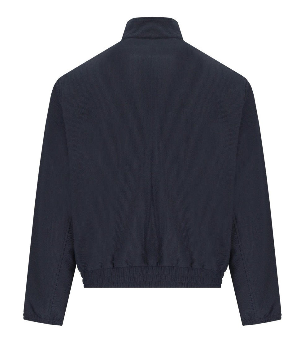 Emporio Armani Navy Blue Ribbed Jacket