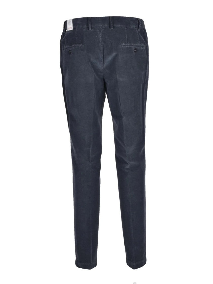 L.B.M. 1911 Blue Stretch Cotton Tapered Formal Pants