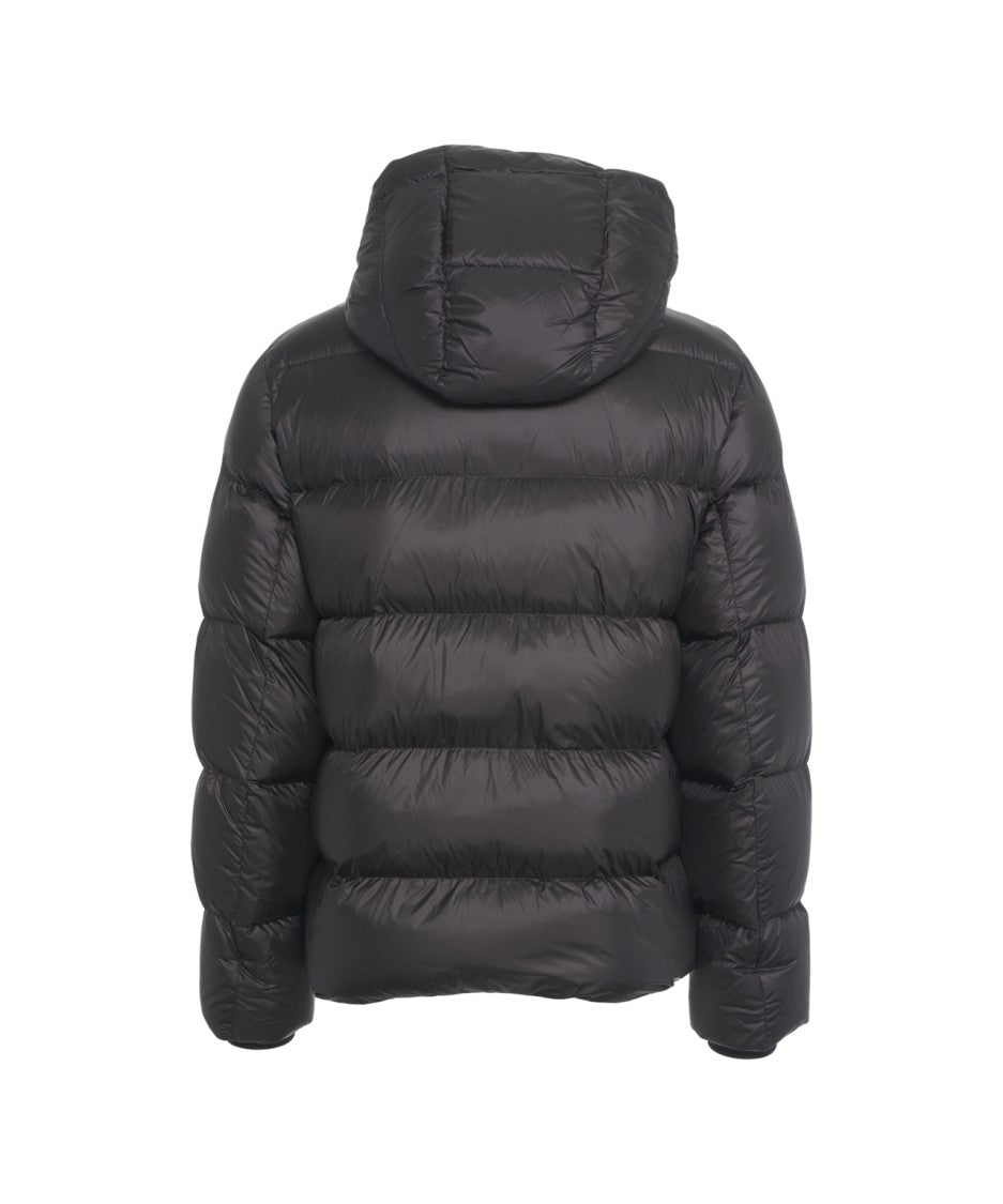 Add Padded Jacket With Hood And Quilted Design