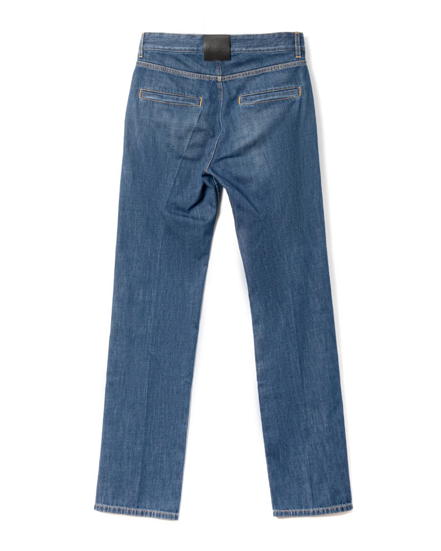 Lanvin Hand-Washed Vintage Straight Fit Denim Pants
