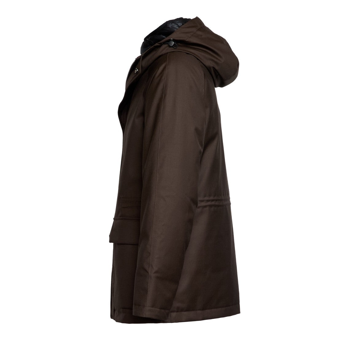 Montecore Dark Brown Down-Padded Concealed Zip Jacket