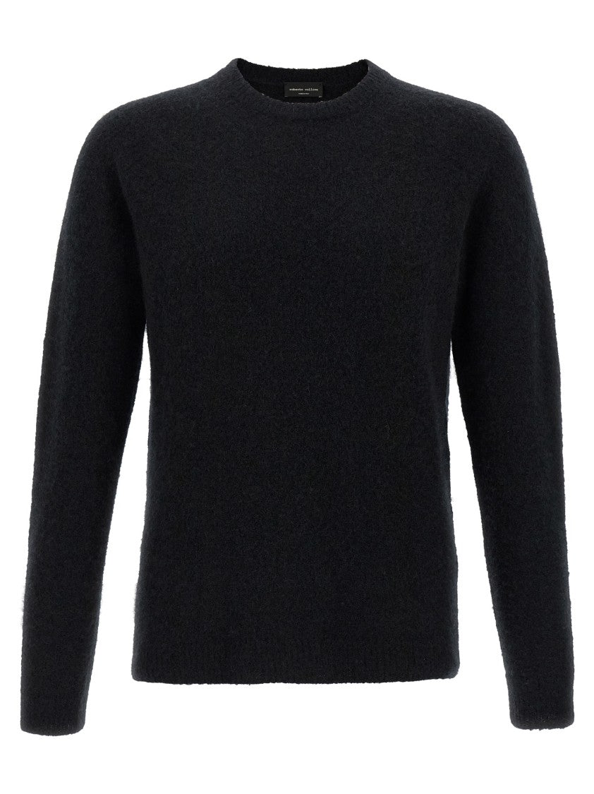 Roberto Collina Cashmere And Silk Blend Sweater With Classic Crew Neck