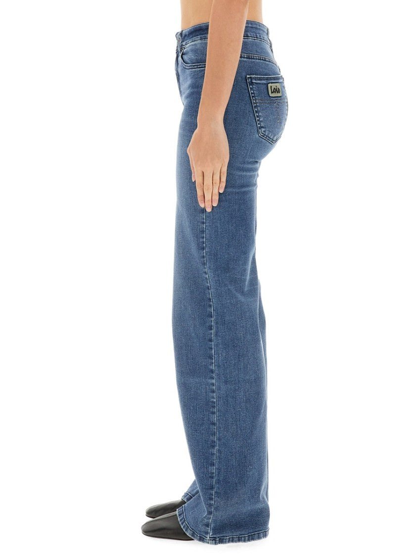 Lois Dpp High-Waisted Flared Denim Jeans