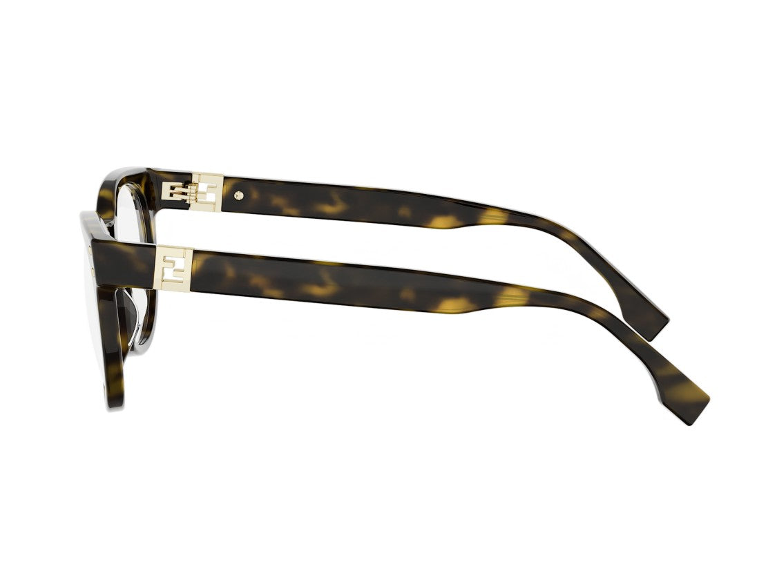 Fendi Fe50157i Tortoiseshell Round Eyeglasses