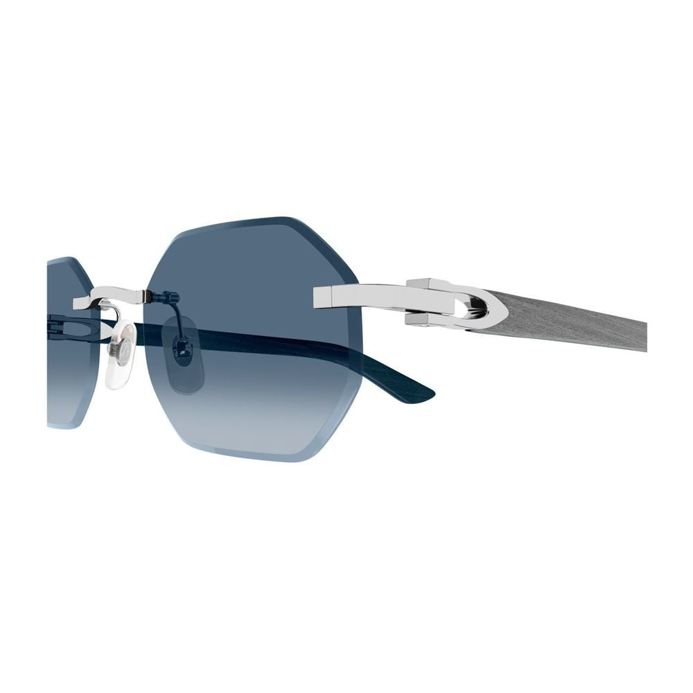 Cartier Ct0439s Décor C Allongé De Geometric Rimless Sunglasses
