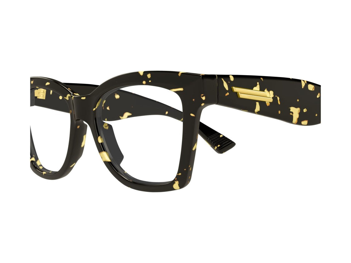 Bottega Veneta Gold Bv1459o Acetate Oversized Square Eyeglasses