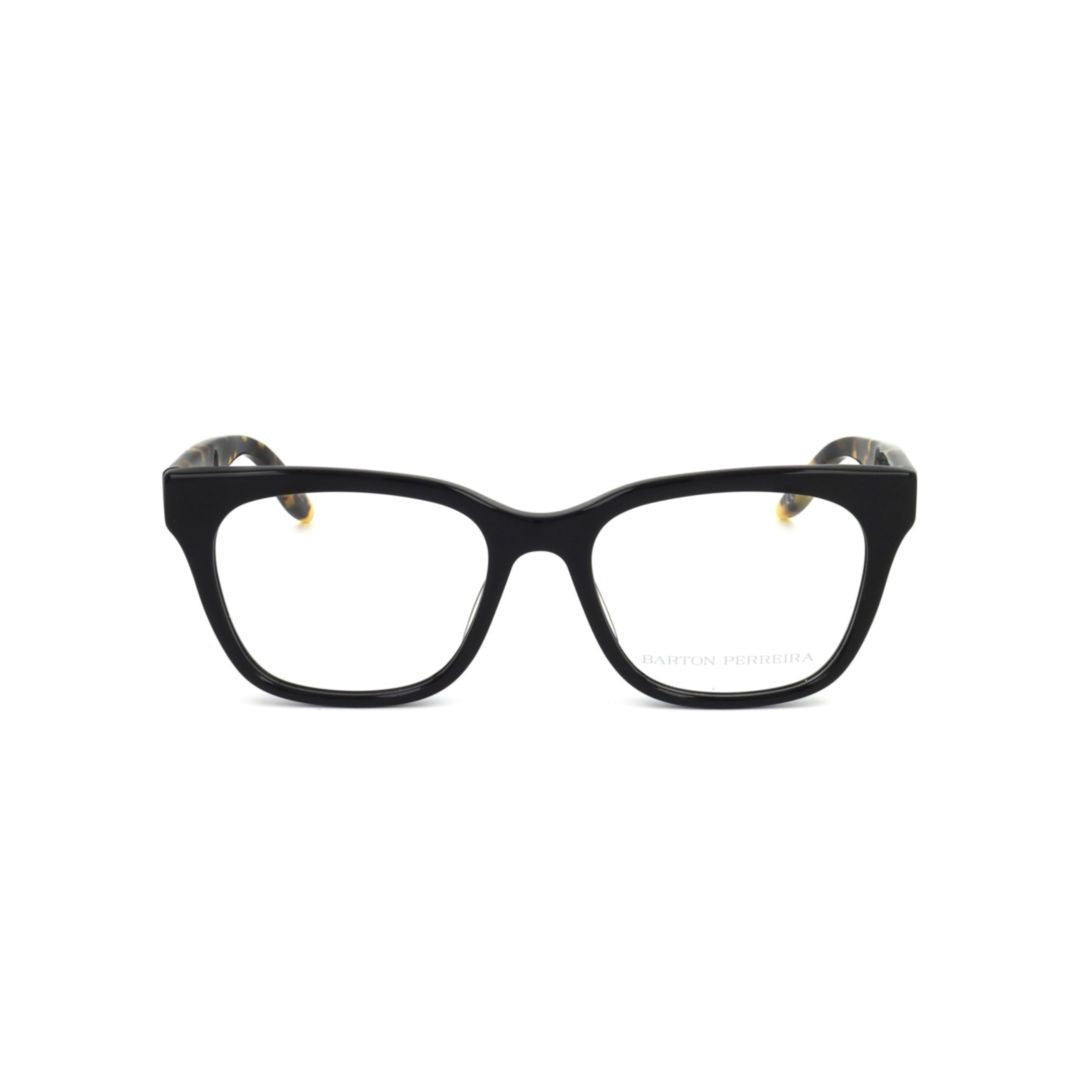 Barton Perreira Bp5088 510Gz Bold Rectangular Frame Eyeglasses With Tortoiseshell Temples