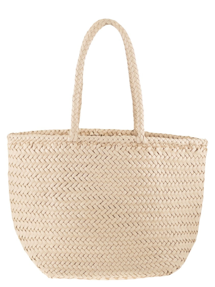 Dragon Grace Basket Small - Woven Leather Bag