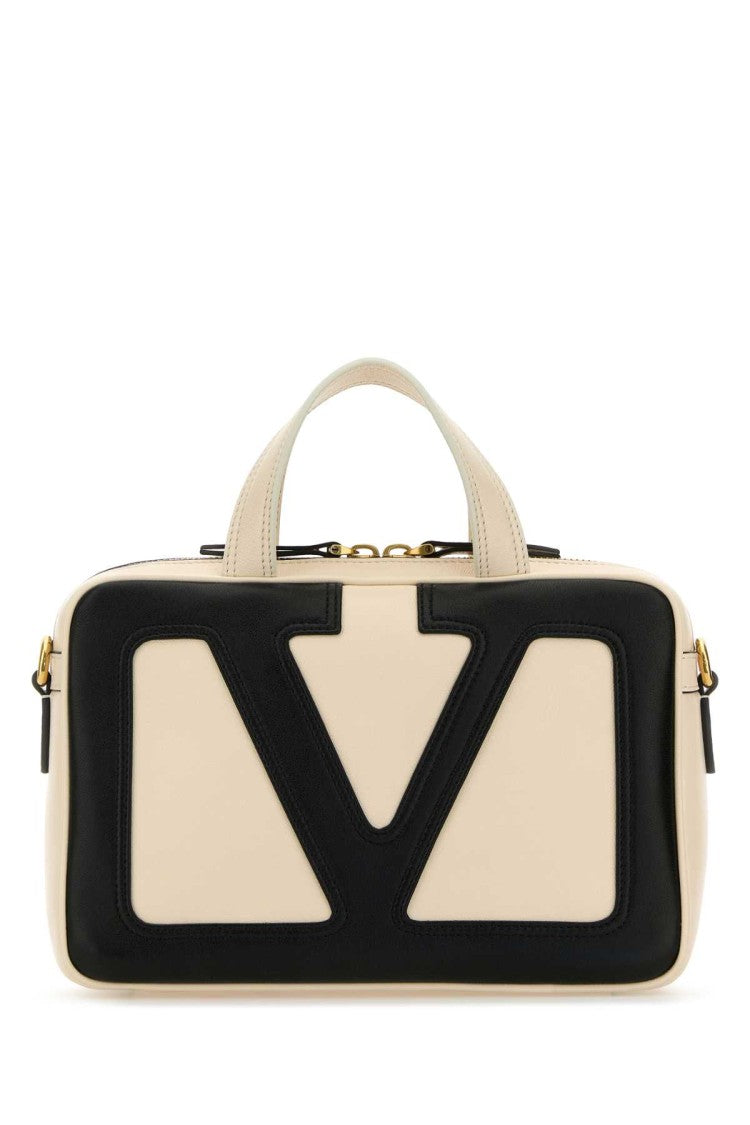 Valentino Garavani Ivory Leather Viva Superstar Handbag