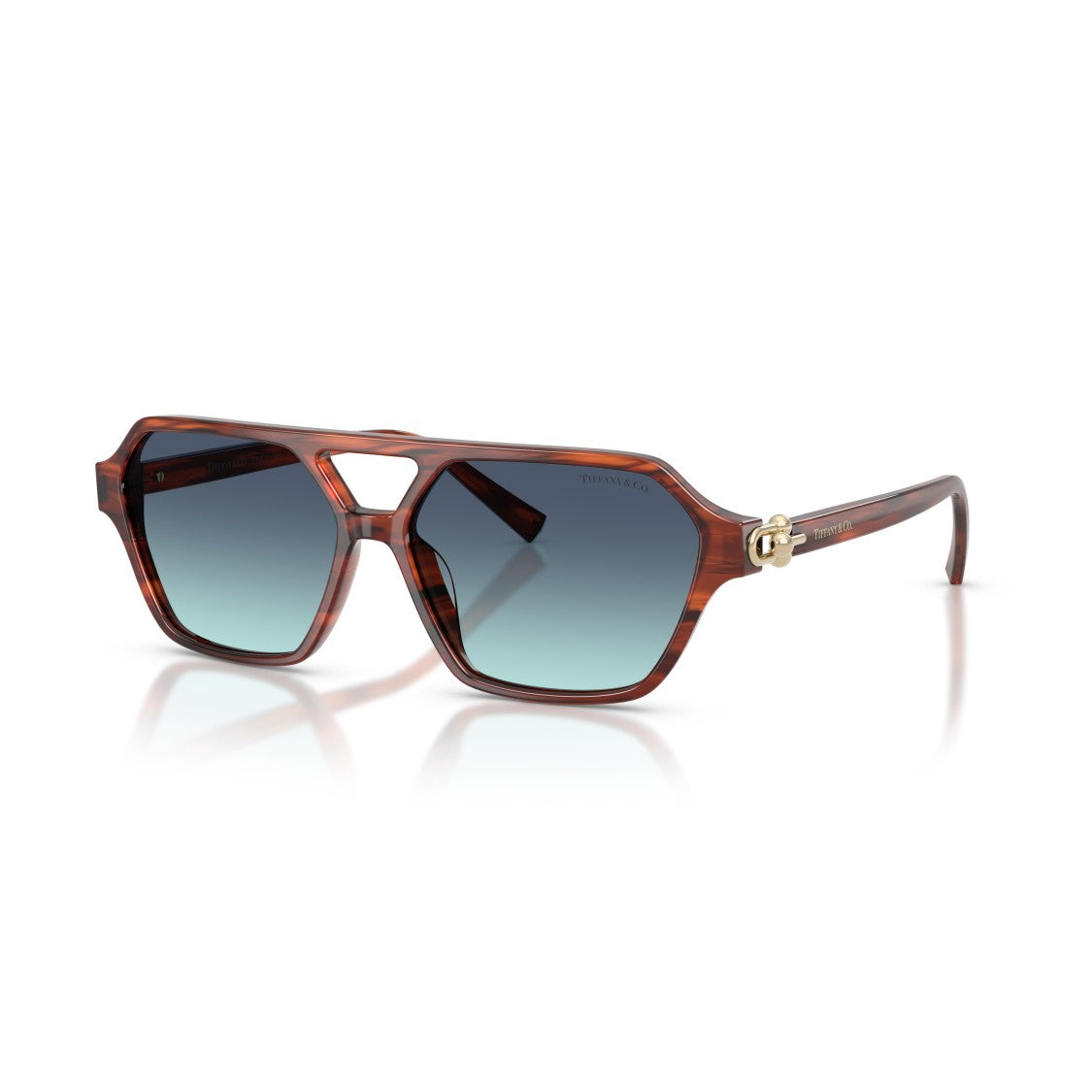 Tiffany & Co. 0Tf4264u Geometric Tortoiseshell Sunglasses