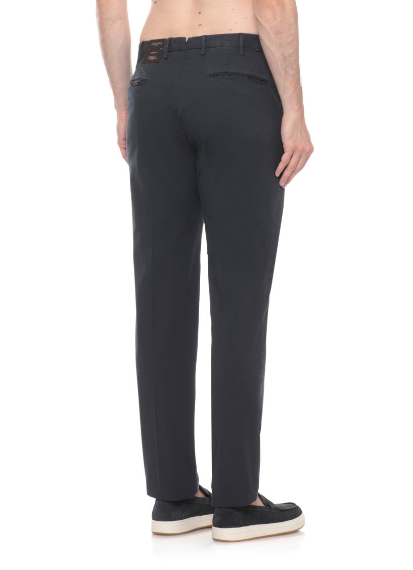 Incotex Blue Royal Batavia Cotton Formal Pants