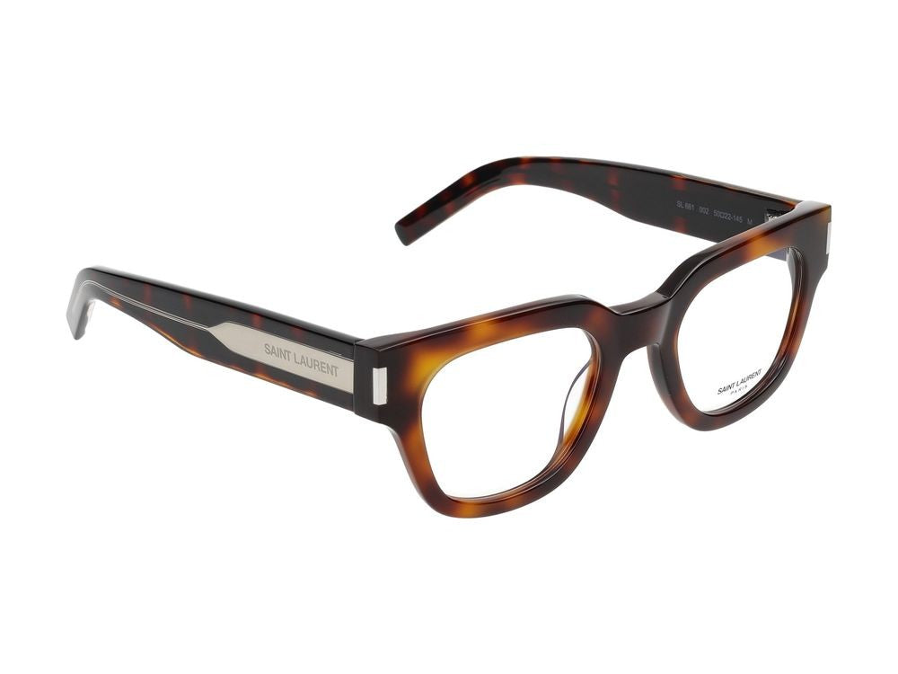 Saint Laurent Eyeglasses Saint Laurent Sl 661 002 Havana Crystal Transparent 50/22/145