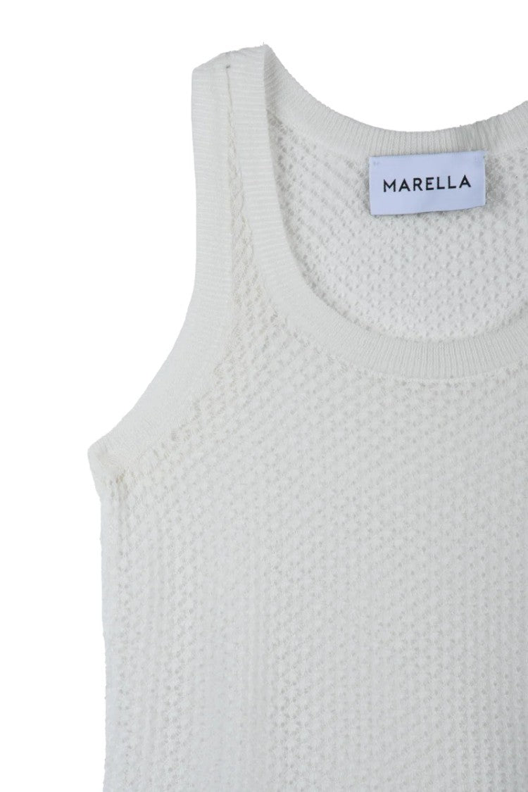 Marella White Viscose Polyamide Top
