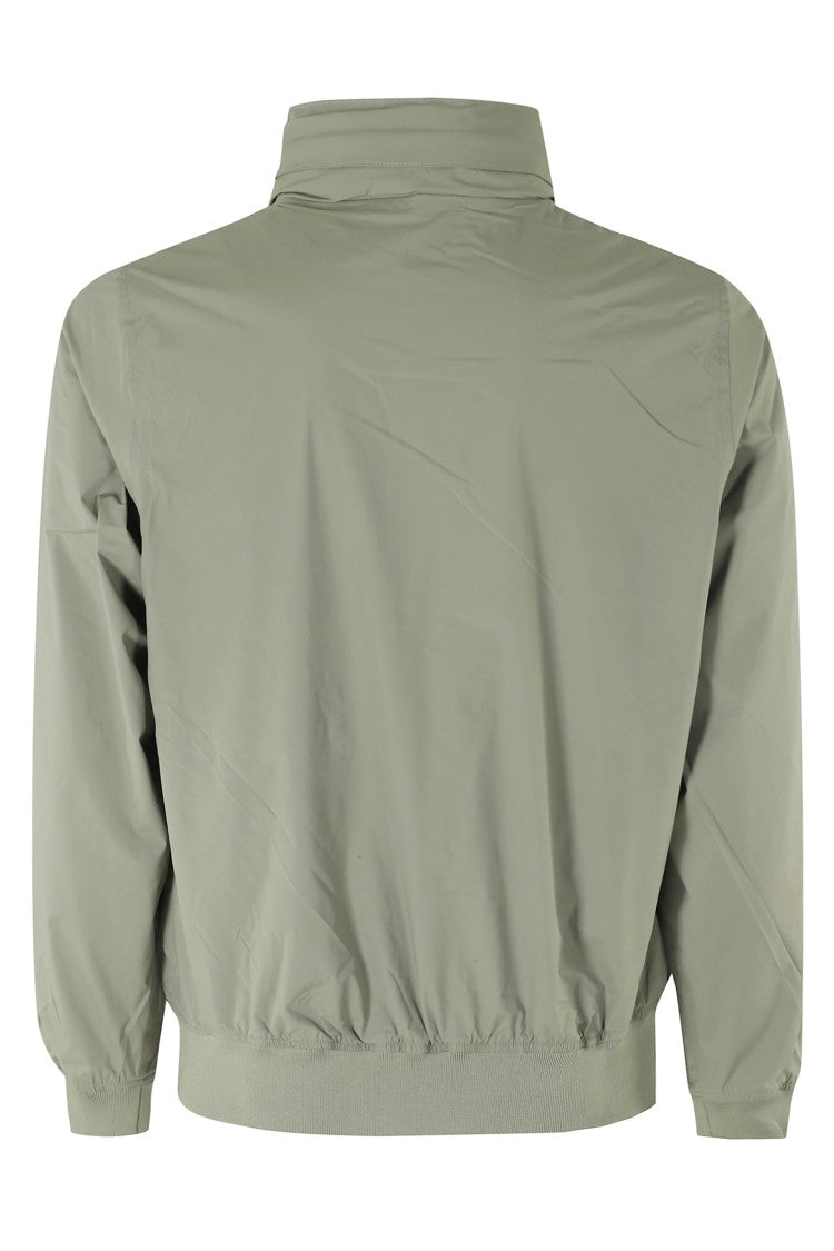 K-Way Green Amaury Stretch High-Collar Nylon Jacket