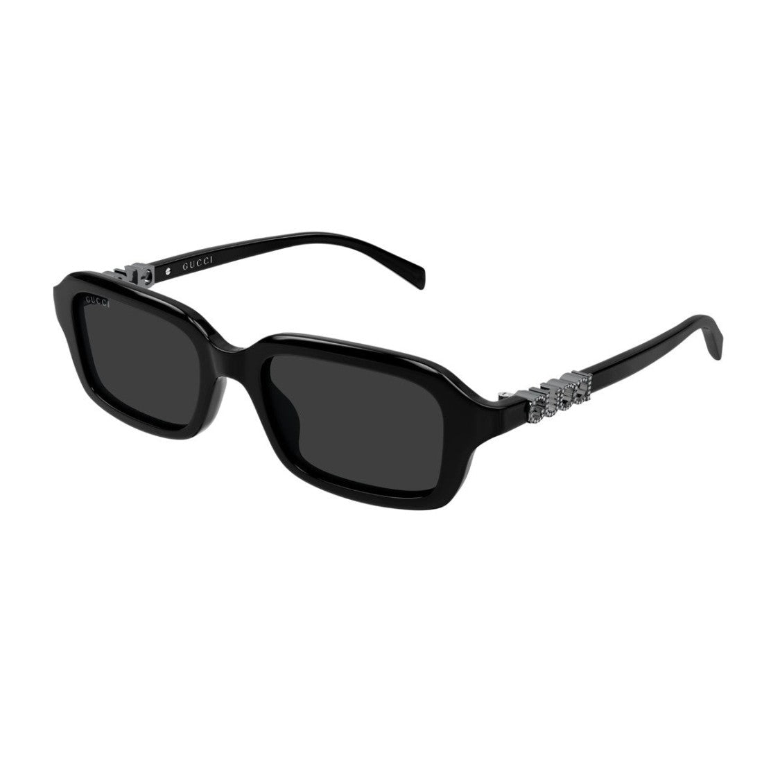 Kering Eyewear S.P.A. Black Name Of Brand Gg2152s Recycled Acetate Rectangular Sunglasses