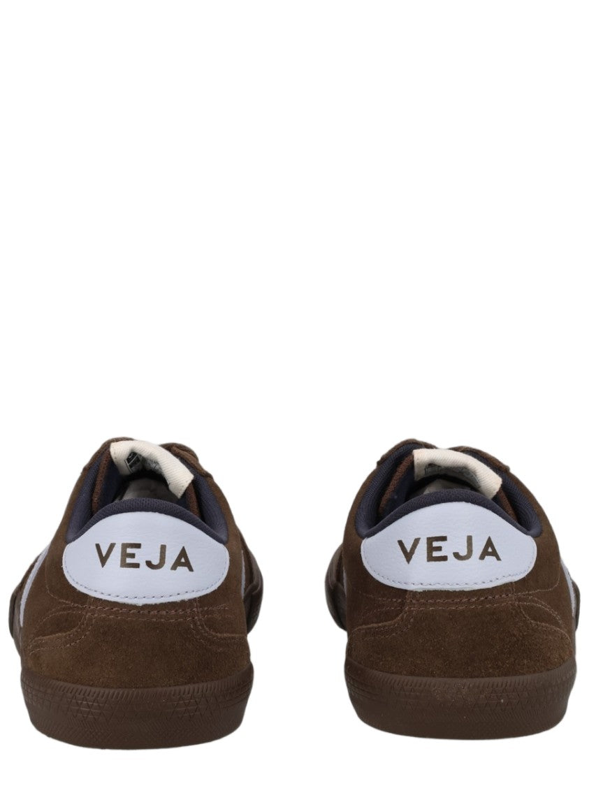 Veja Brown Suede Upper Lace-Up Sneakers