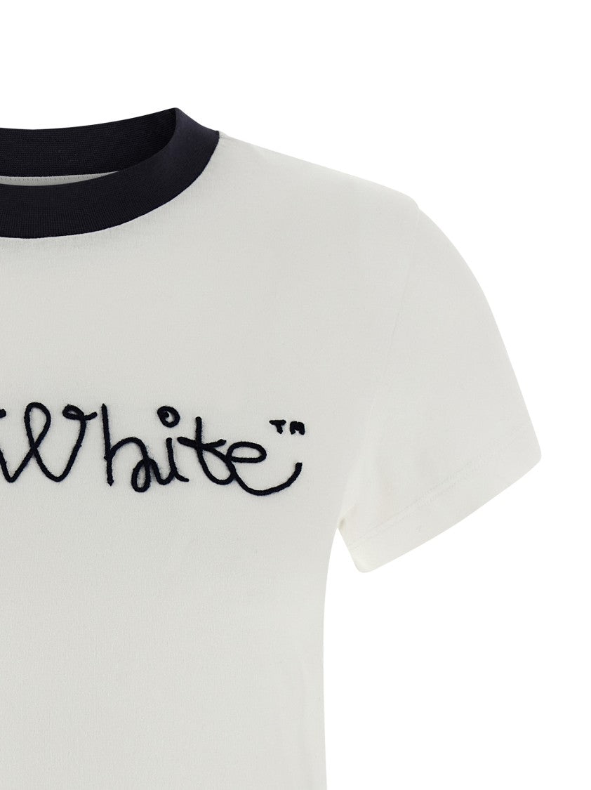 Off-White Emb Script Logo' T-Shirt