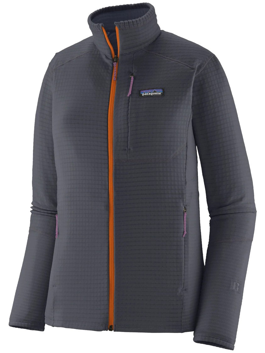 Patagonia Grey R1 Jkt Fitted Grid Active Jacket