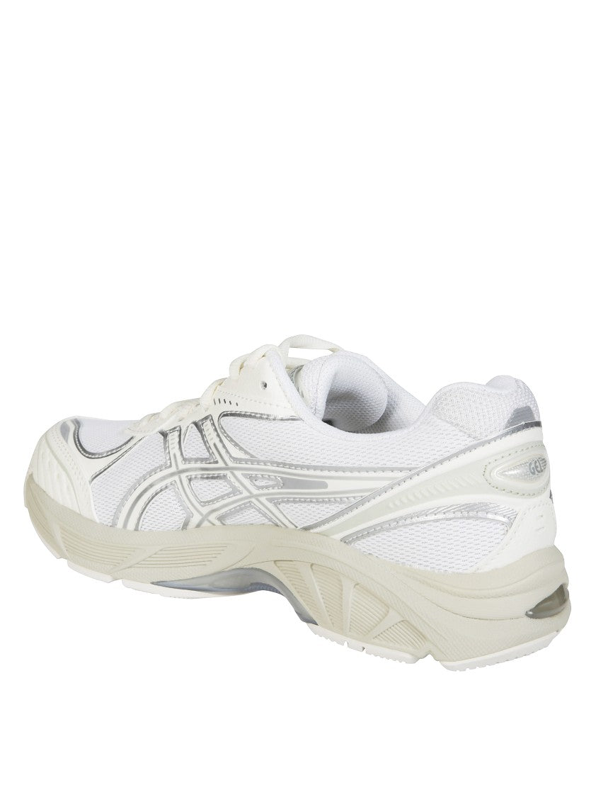 Asics Gt2160 White Mesh Athletic Sneakers With Silver Accents