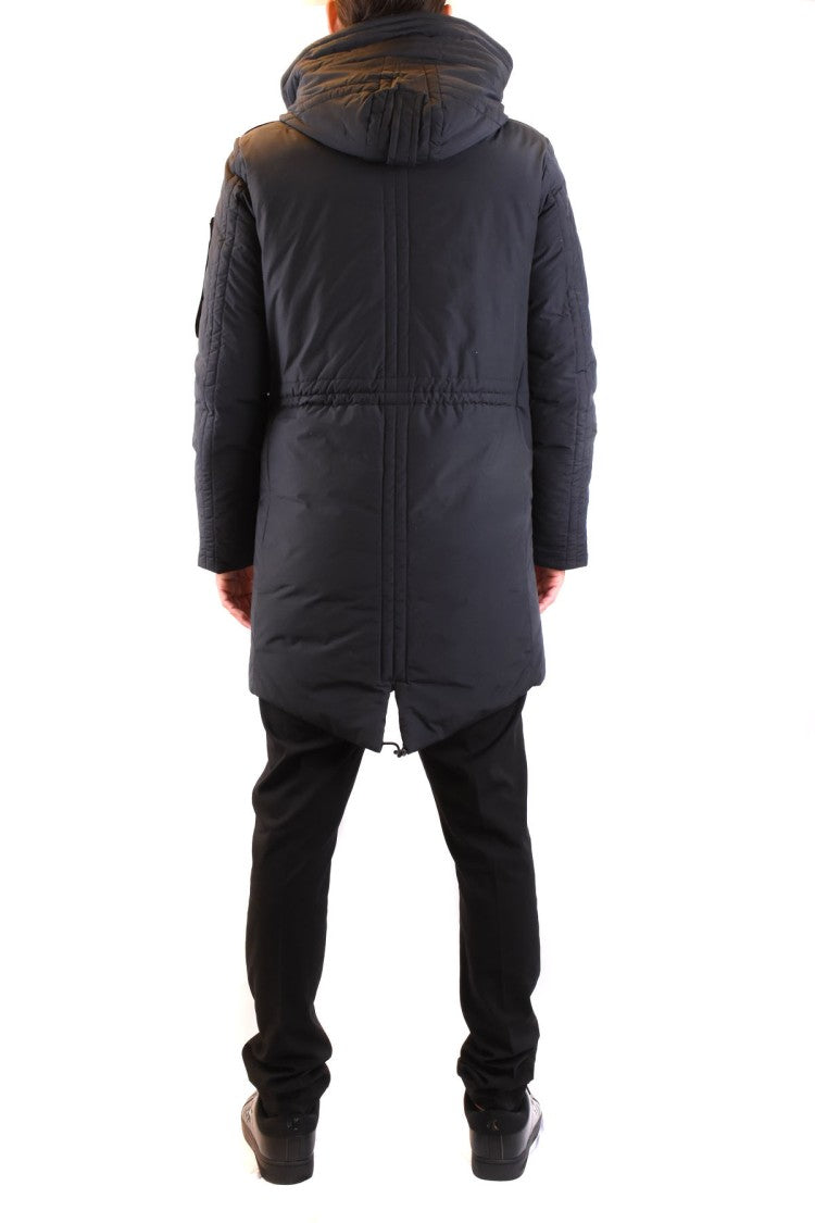 Peuterey Black Nylon Hooded Parka