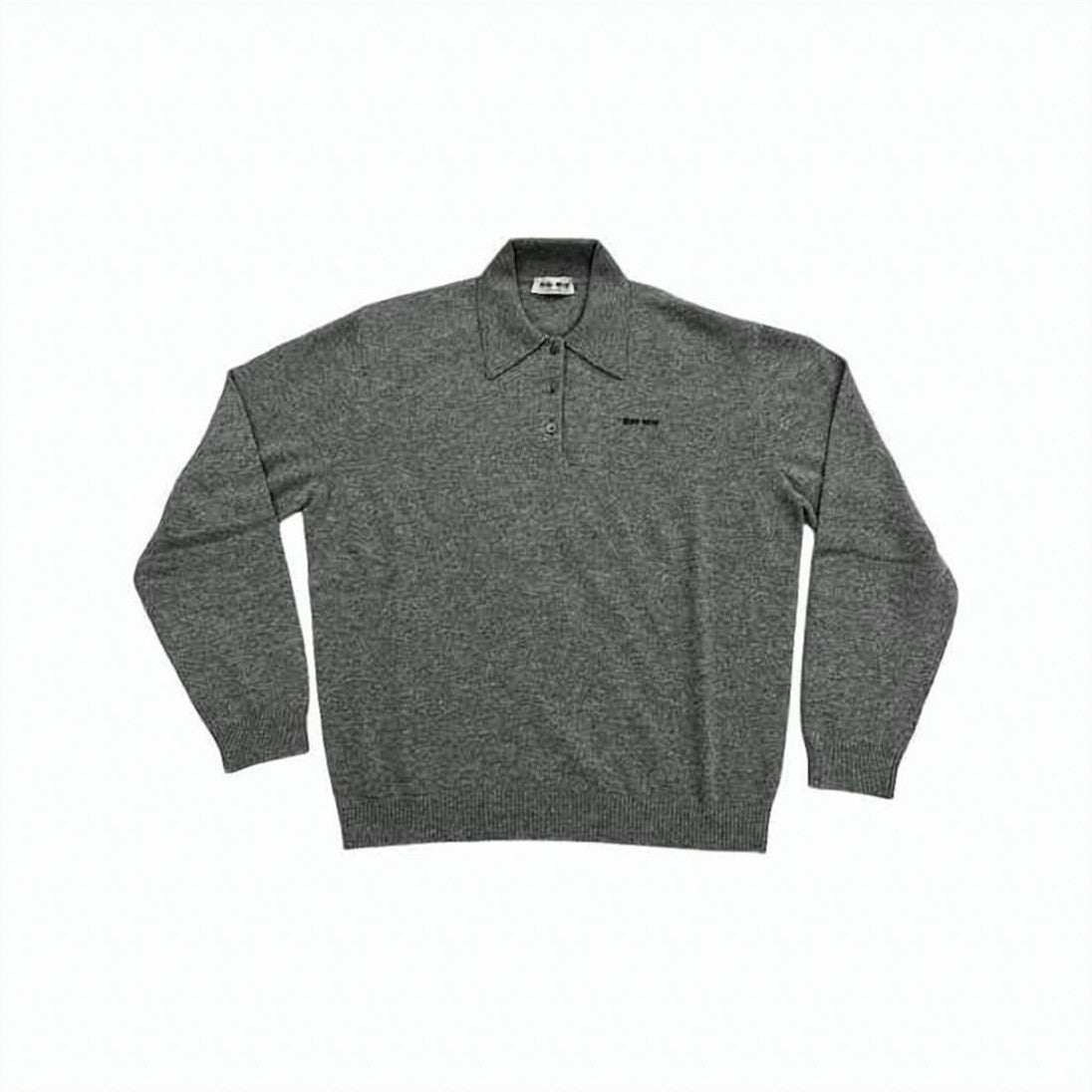 Miu Miu Polo Collar Cashmere Knit Sweater