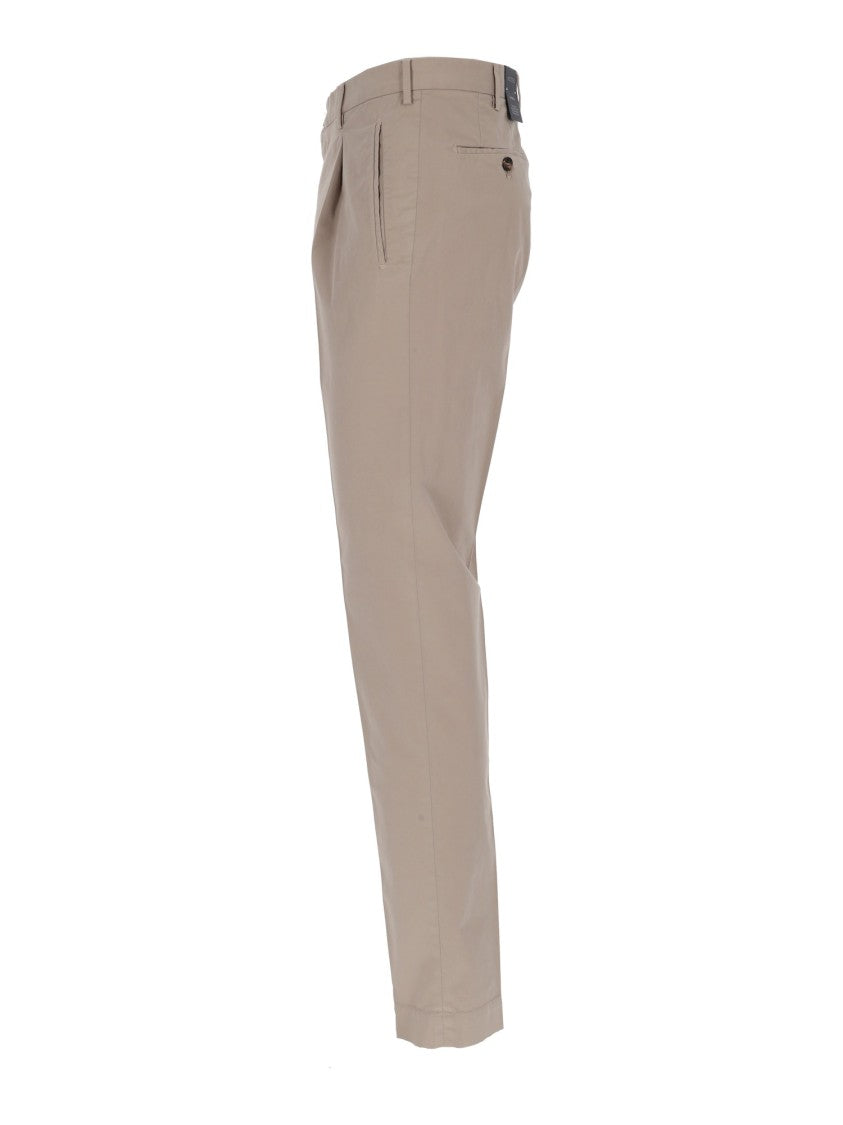 Incotex Tailored Fit Flat Front Straight-Leg Pants