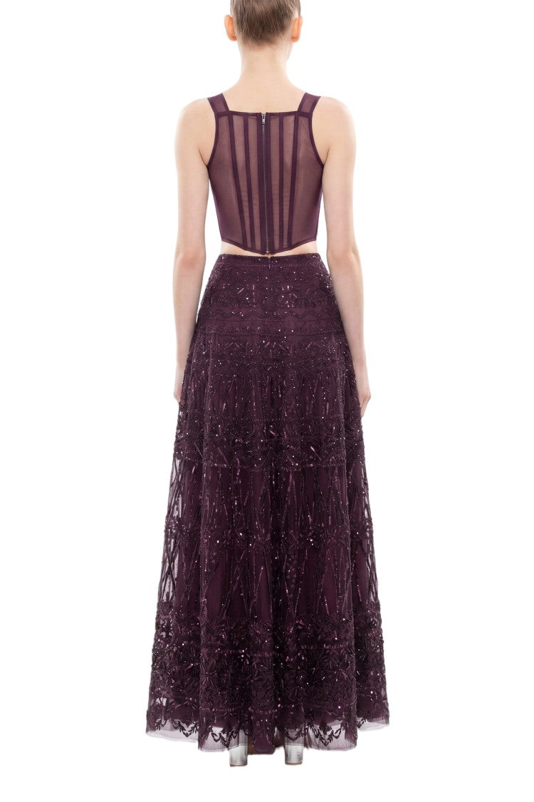 Saiid Kobeisy Beaded Skirt