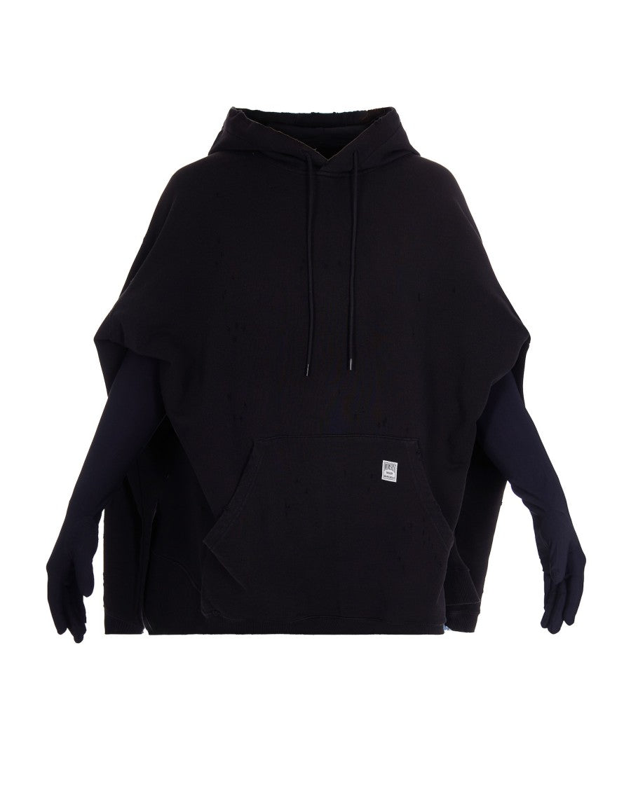 Mm6 By Maison Margiela Hooded Mini Dress With Integrated Gloves