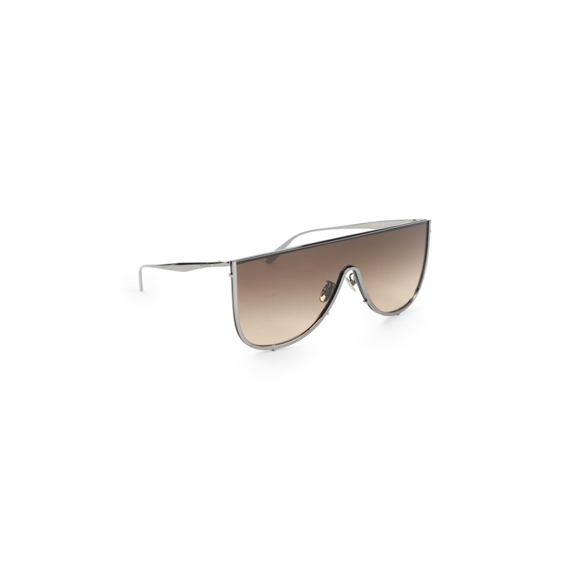 Alaïa Eyewear Mask Brown Metal Sunglasses