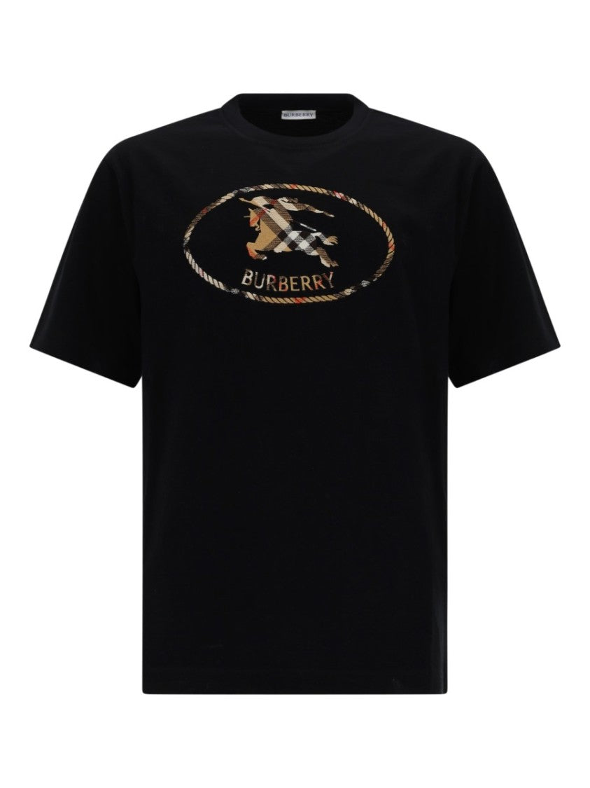 Burberry Oval Emblem Rope Border T-Shirt