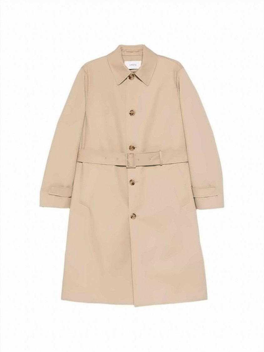 Lardini Mid-Length Beige Coat