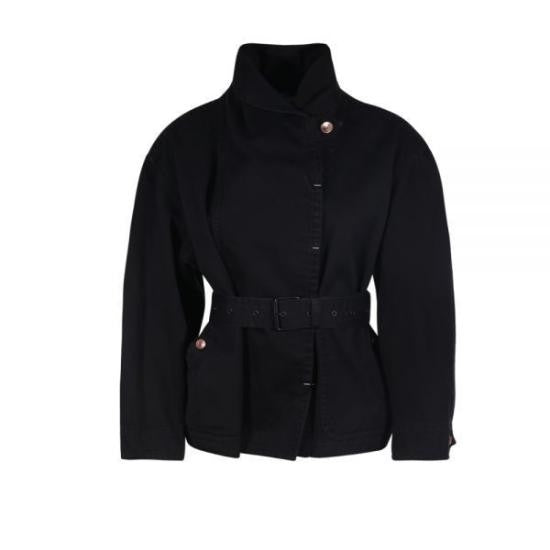 Isabel Marant Structured Black Jacket With High Collar