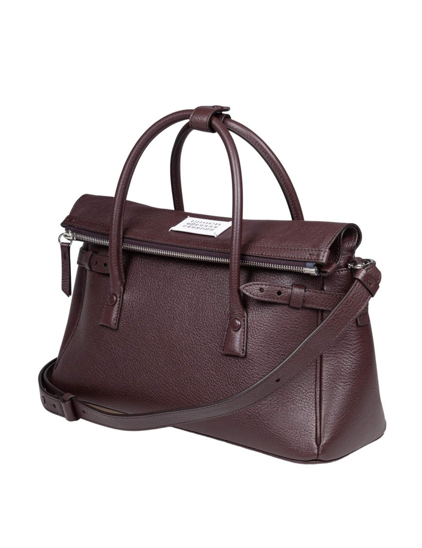 Maison Margiela 5Ac Brown Leather Handbag