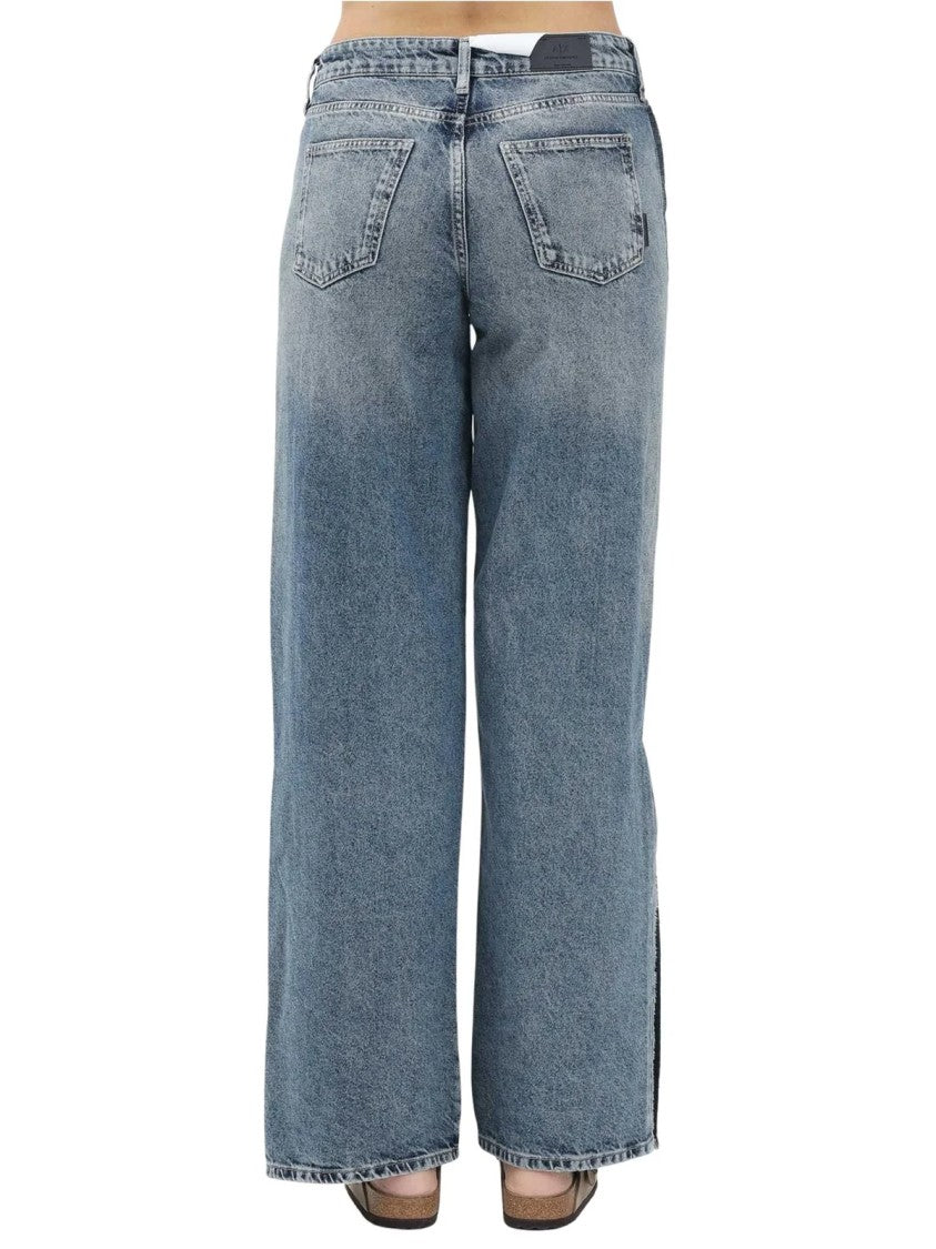 Armani Exchange Black Cotton Jeans