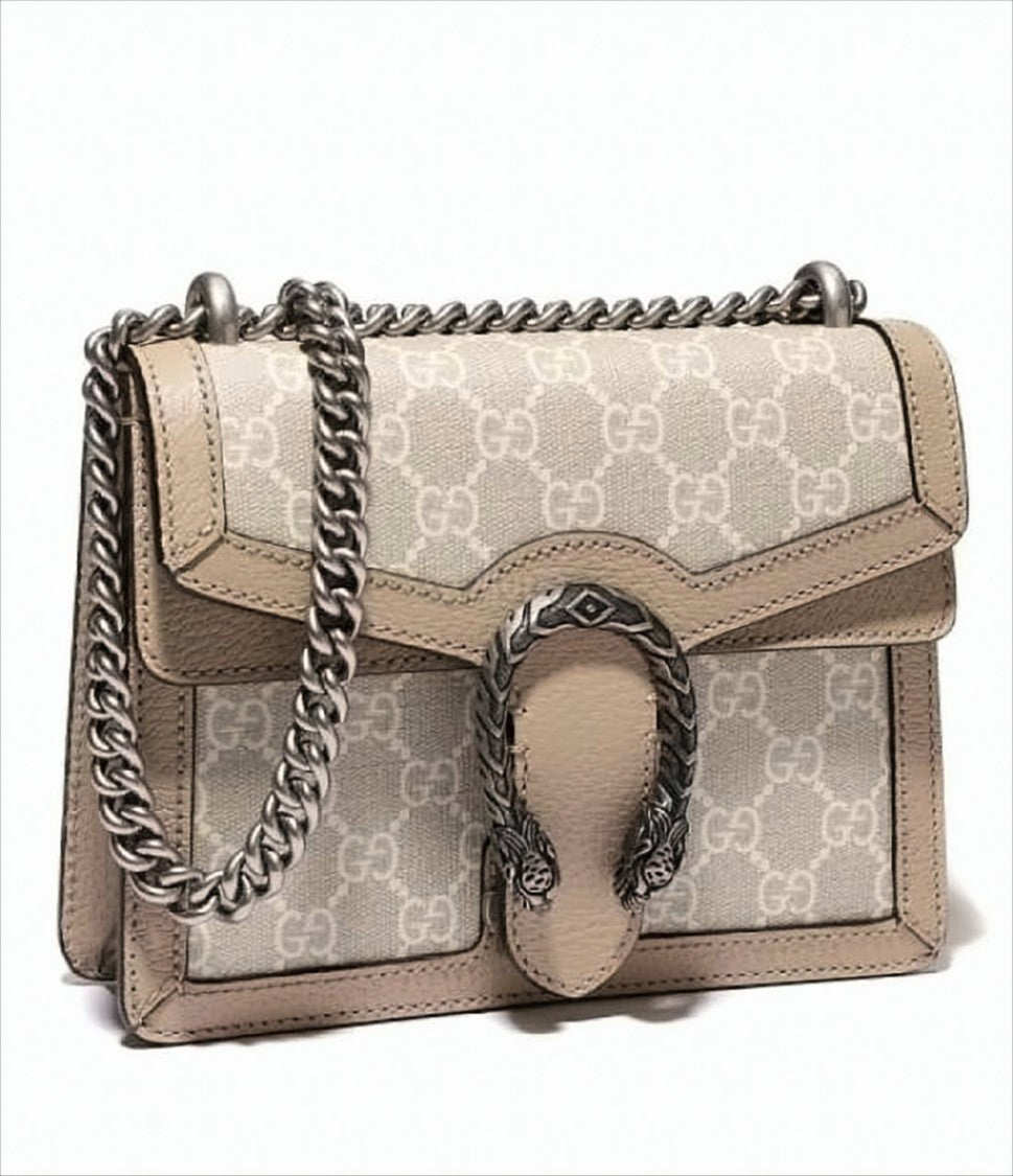 Gucci Monogrammed Canvas Shoulder Bag