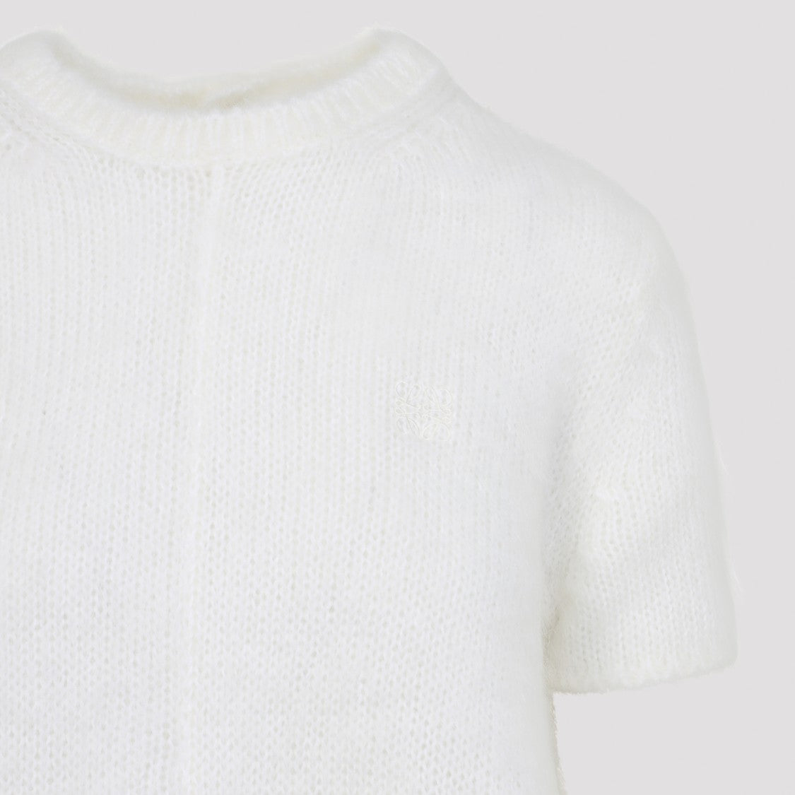 Loewe Soft Mohair Blend Sweater With Button-Down Back