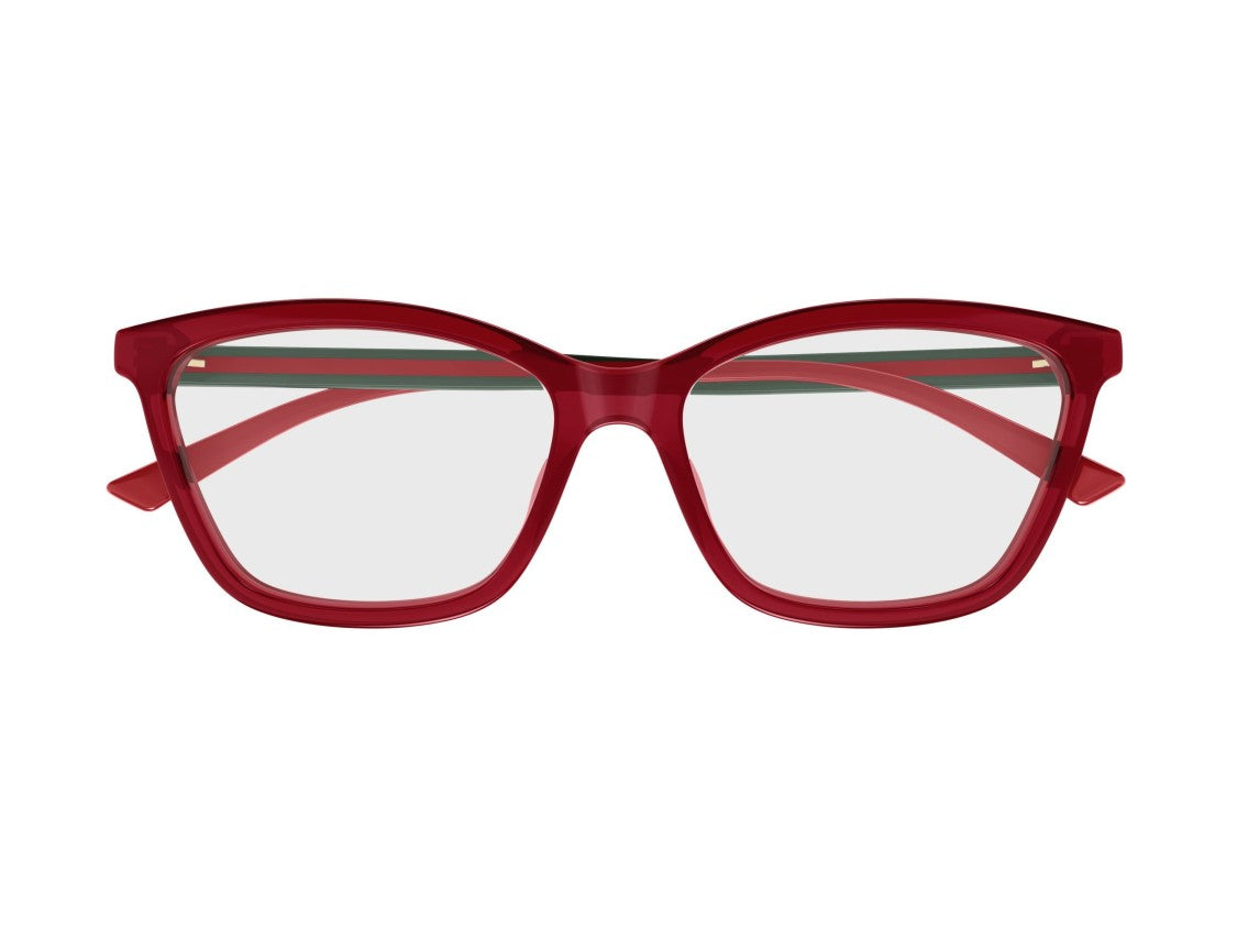 Gucci Gg1989o Striped Oversized Square Eyeglasses
