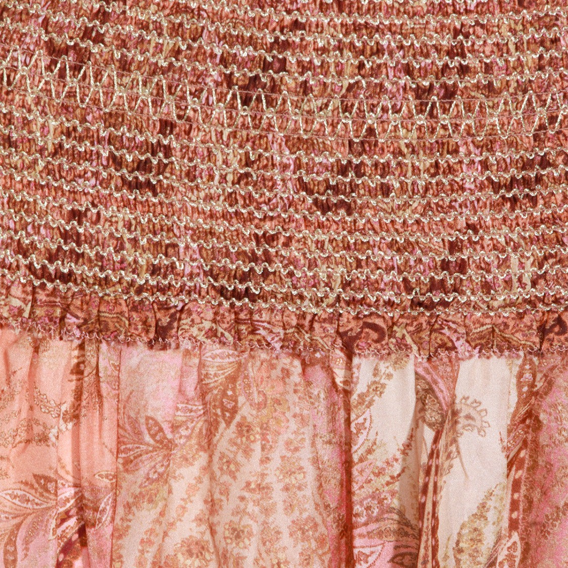 Zimmermann Burgundy Silk Skirt