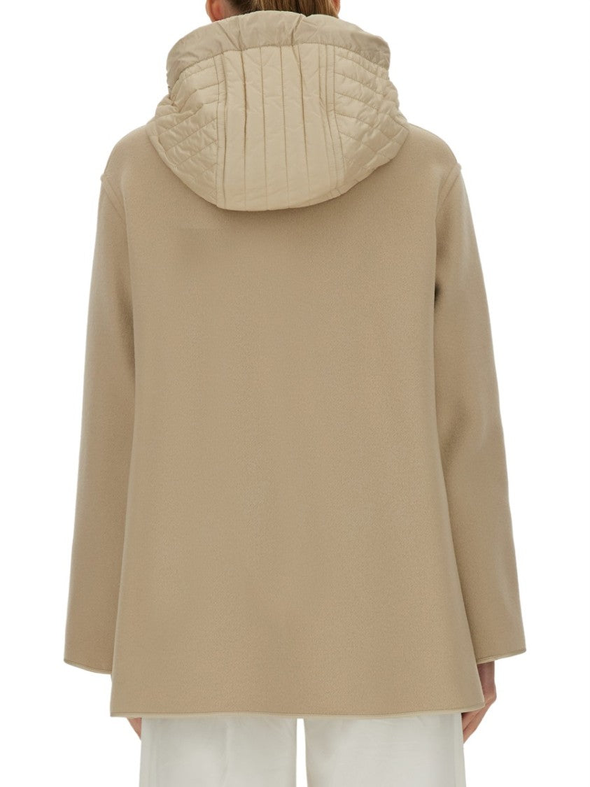 Fay Bimaterial Caban Cape