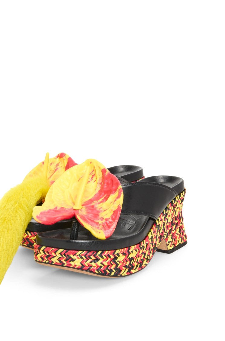 Loewe Loewe Petal Flatform Sandal 90