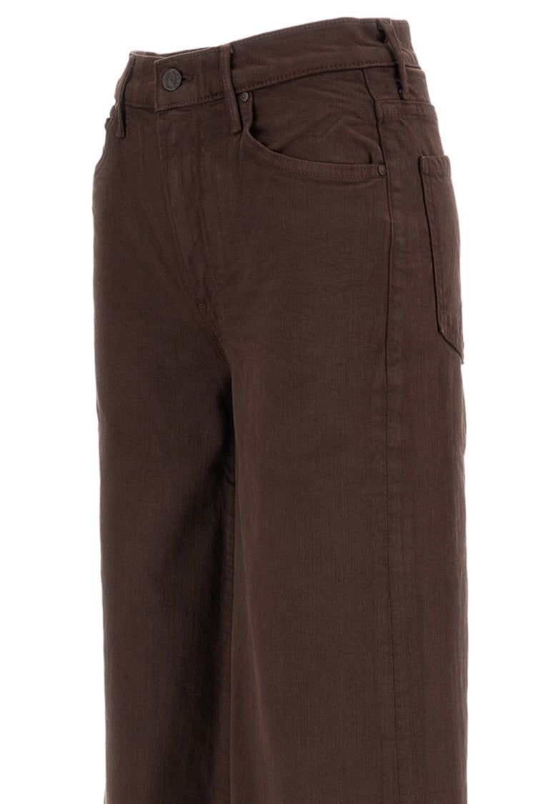 Mother Brown The Undercover Sneak Stretch Cotton Jeans