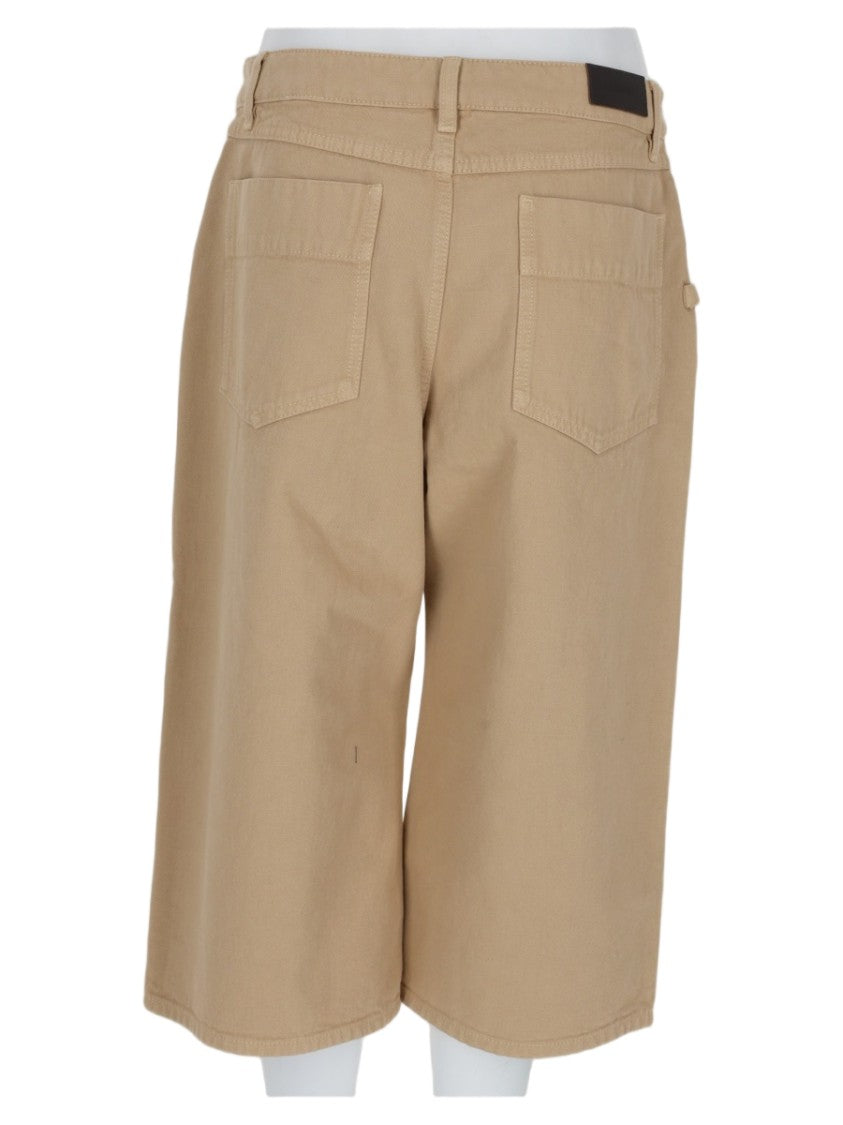 Lemaire Beige Mid-Length Cotton Shorts