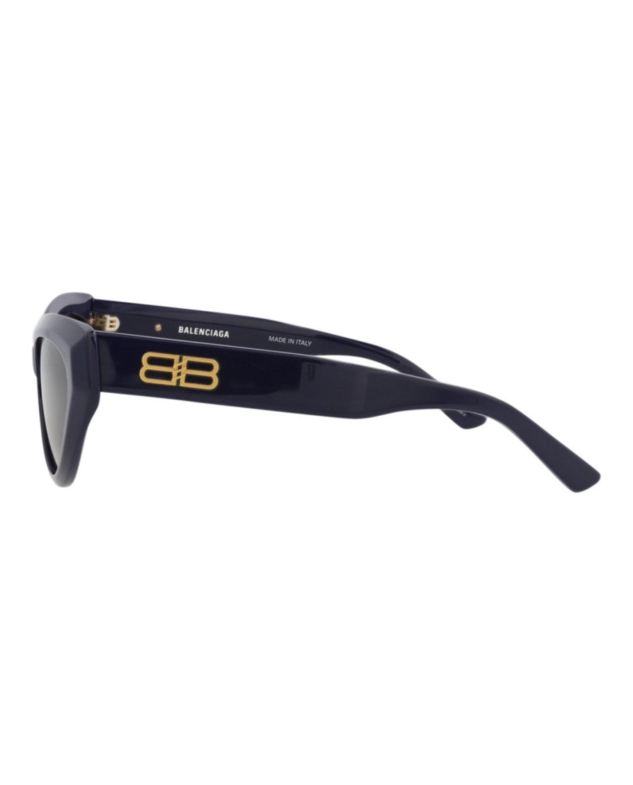 Balenciaga Cat Eye-Frame Recycled Acetate Sunglasses With Gold-Tone Logo
