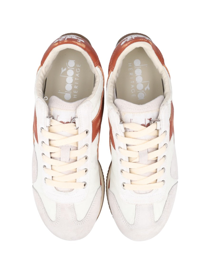 Diadora Heritage White 20006 Equipe Vela Sw Nylon Suede Sneakers
