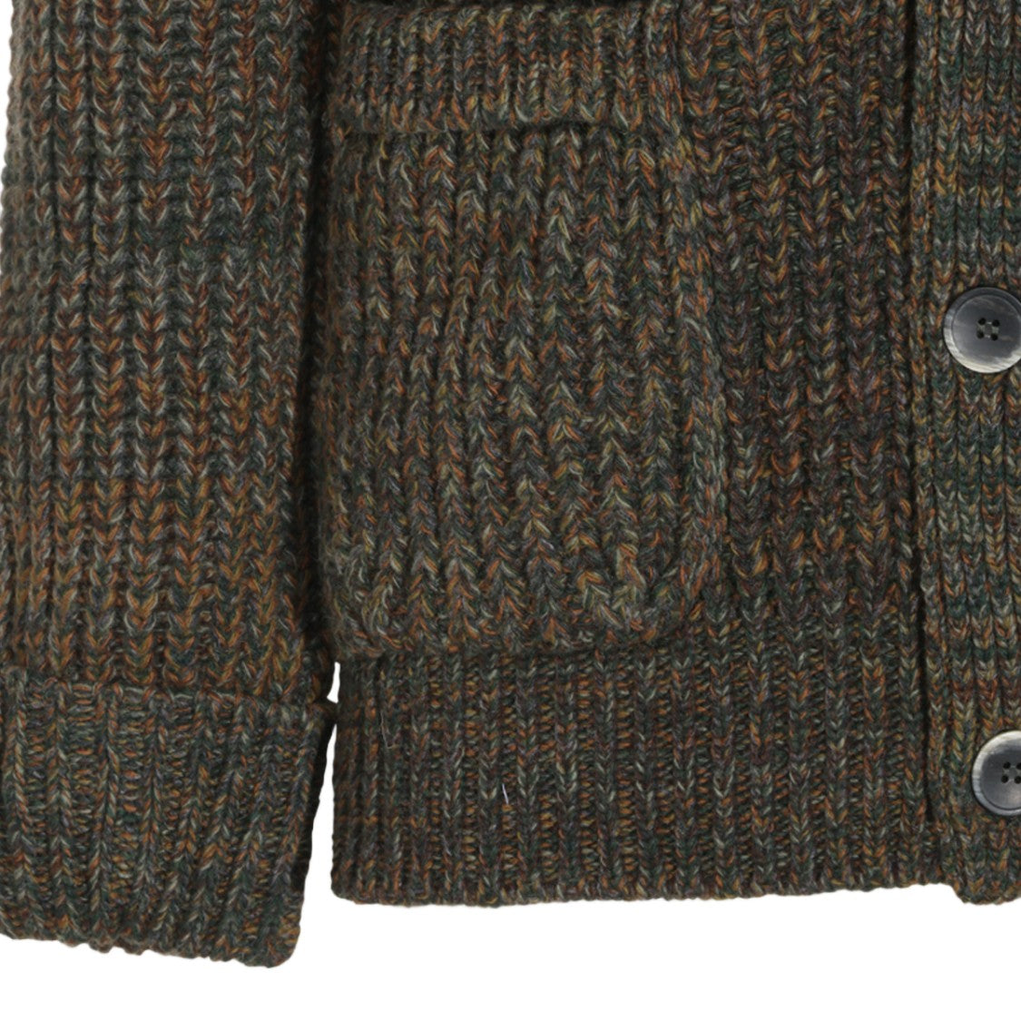 Altea Ribbed Collared Button-Up Cardigan